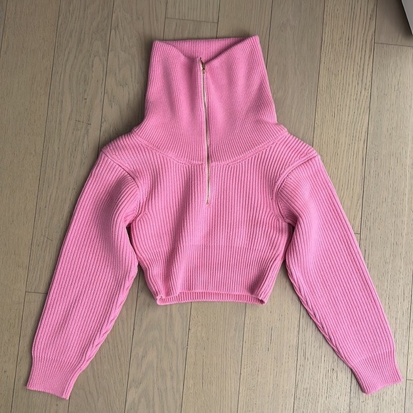 Jacquemus La Maille Risoul cropped wool sweater Size Small - Picture 4 of 8